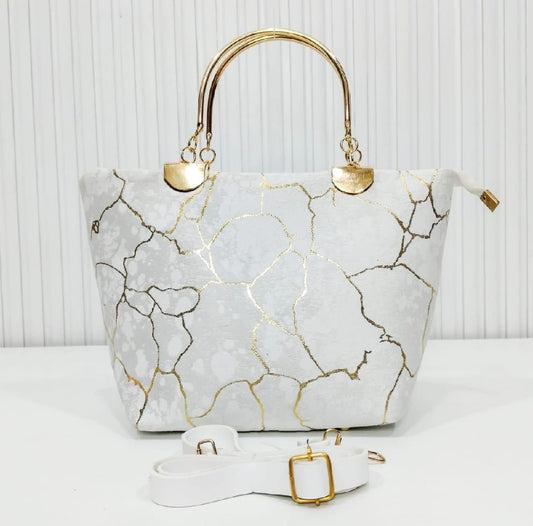 Gilded Grace Tote Handbag