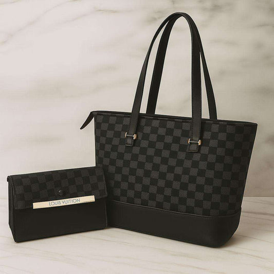 Louis Vuitton Checkered Handbag Set