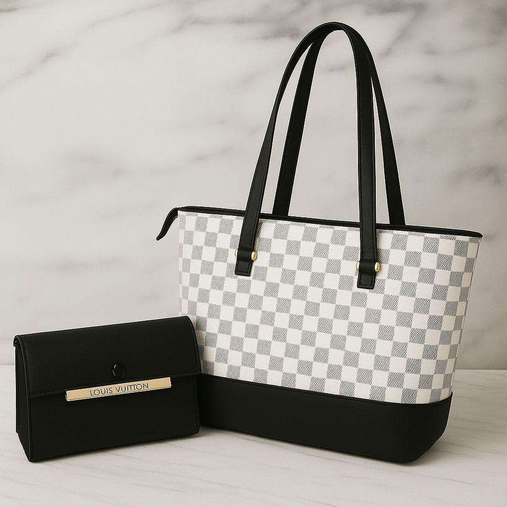 Louis Vuitton Checkered Handbag Set