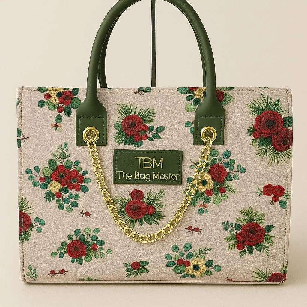 Canvas Printed Tote Handbag