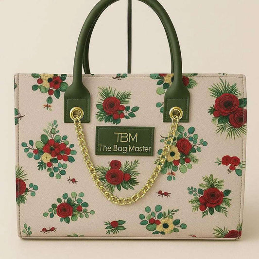 Canvas Printed Tote Handbag
