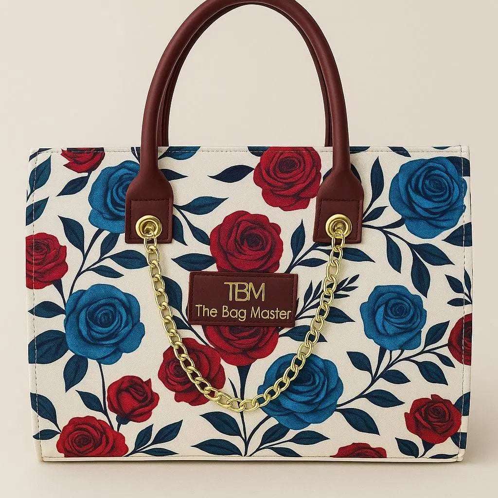 Canvas Printed Tote Handbag