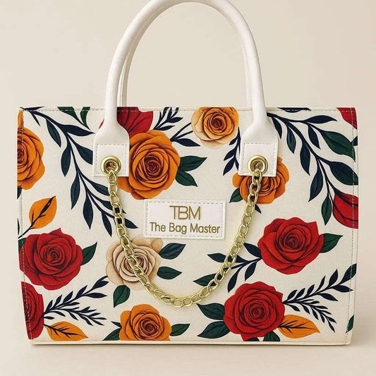 Canvas Printed Tote Handbag