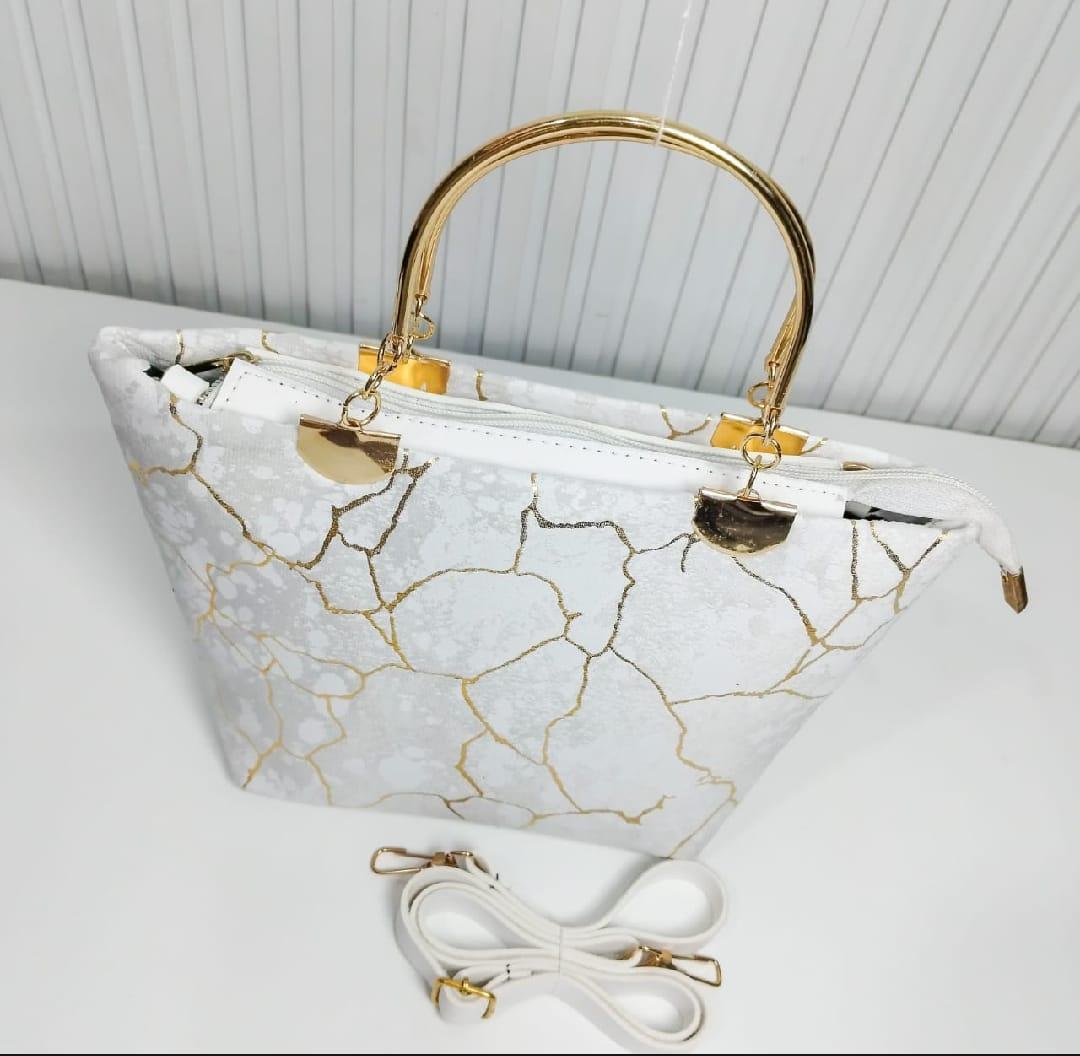 Gilded Grace Tote Handbag