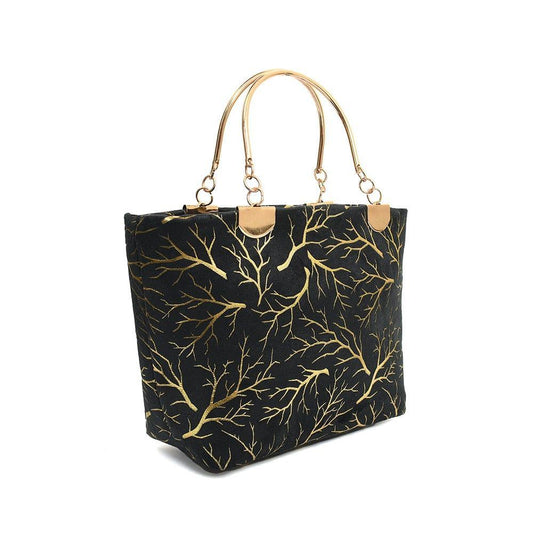 Gilded Grace Tote Handbag